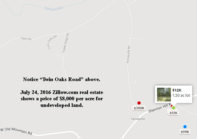 Twin Oaks on Zillow